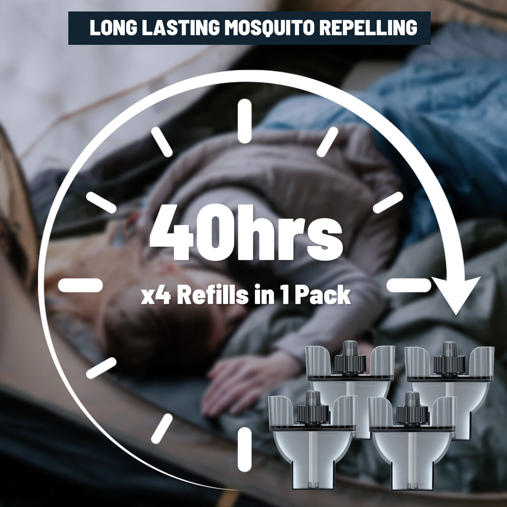 Patio Shield Mosquito Repeller Refills,4Pack Advanced Repellent Formula Compatible with E-Series & Radius Only Ultimate Mosquito Defense for Outdoor, Bedroom, Kitchen, Garden, Office